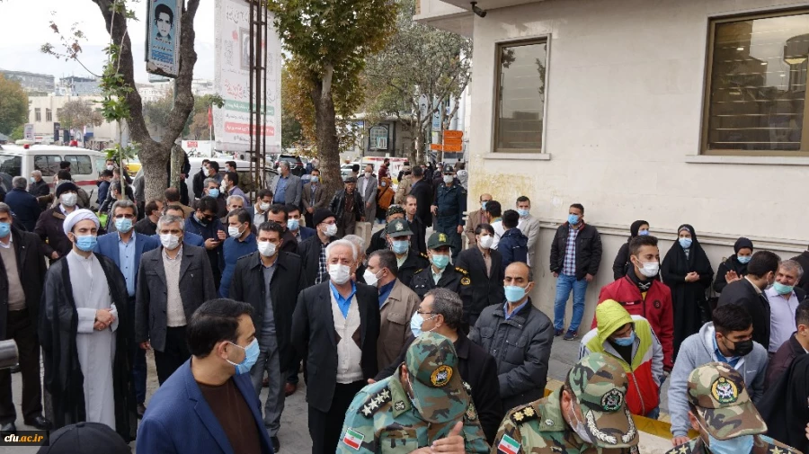 حضور اساتید و کارکنان دانشگاه فرهنگیان کردستان در مراسم تشییع و تدفین پیکر مطهره شهیده فاطمه اسدی
 2