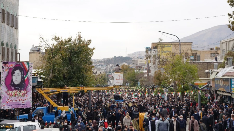 حضور اساتید و کارکنان دانشگاه فرهنگیان کردستان در مراسم تشییع و تدفین پیکر مطهره شهیده فاطمه اسدی
 13