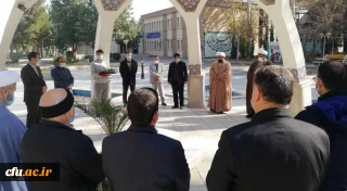 در نخستین روز از هفته بسیج انجام شد:

ادای احترام به مقام شامخ شهدا