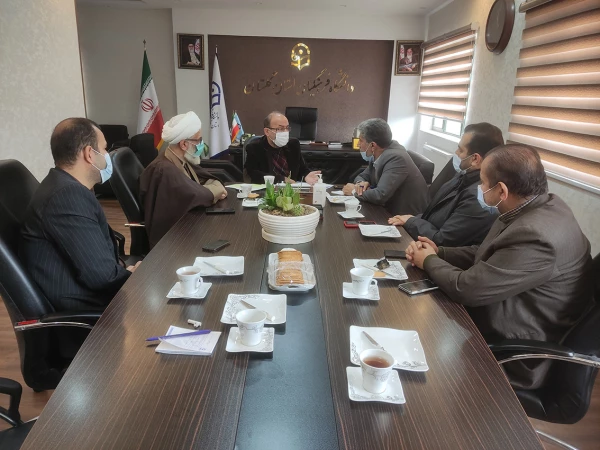 جلسه مهندس سنگدوینی نماینده مردم گرگان و آق قلا در مجلس شورای اسلامی با دکتر ثنائی سرپرست دانشگاه فرهنگیان گلستان 2