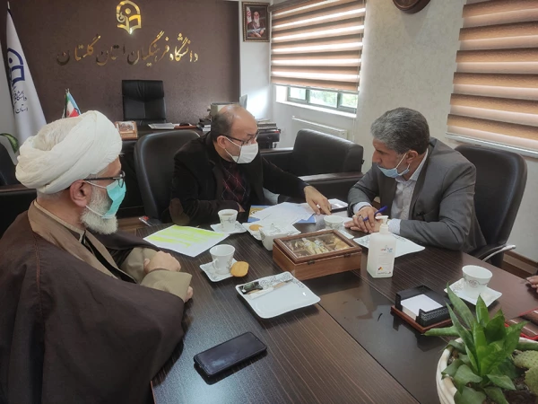 جلسه مهندس سنگدوینی نماینده مردم گرگان و آق قلا در مجلس شورای اسلامی با دکتر ثنائی سرپرست دانشگاه فرهنگیان گلستان 3