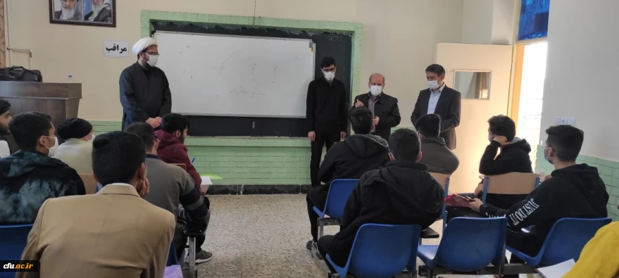 بازدید معاون هماهنگی دانشگاه فرهنگیان استان از روند برگزاری دوره "اندیشه مطهر" برادران در مرکزشیخ انصاری دزفول 2