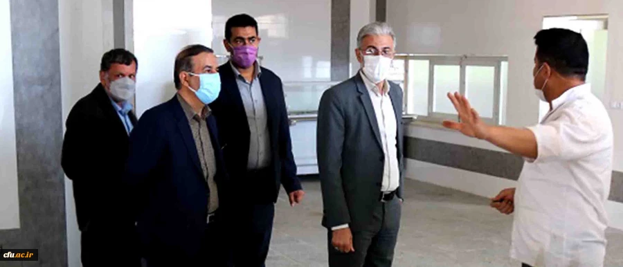 بازدید دکتر جرفی از پروژه های عمرانی پردیس حضرت رسول اکرم(ص) اهواز 5