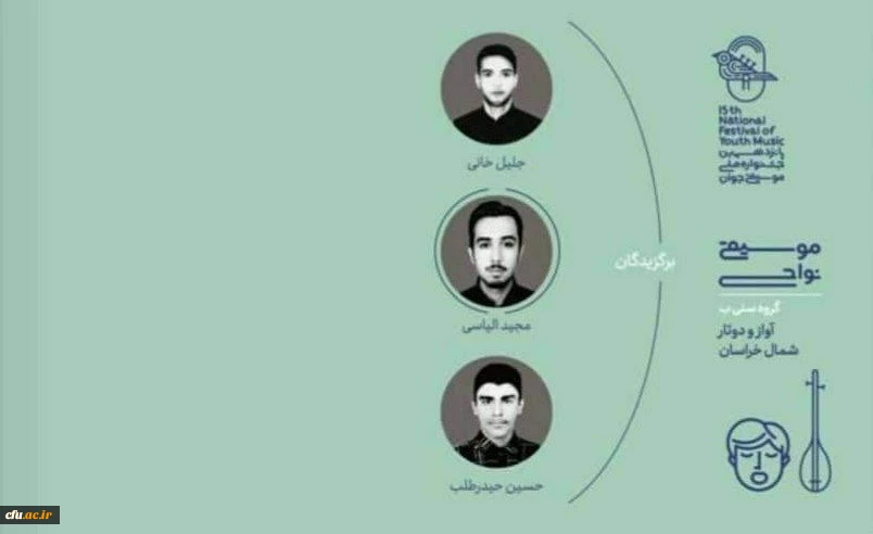 مقام نخست پانزدهمین دوره جشنواره ملی موسیقی 

 3