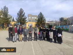 بازدید مسئولین دانشگاه فرهنگیان خراسان شمالی از مدارس میزبان فارغ التحصیلان  سال 1396 دانشگاه فرهنگیان در شهرستان اسفراین 3