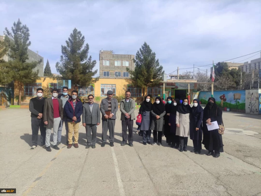 بازدید مسئولین دانشگاه فرهنگیان خراسان شمالی از مدارس میزبان فارغ التحصیلان  سال 1396 دانشگاه فرهنگیان در شهرستان اسفراین 3