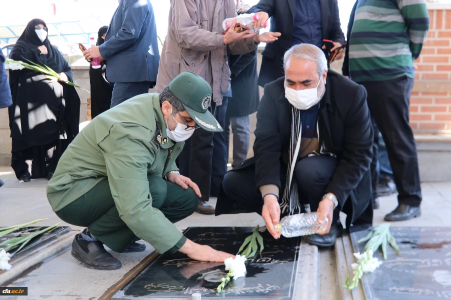 تجدید میثاق خانواده بزرگ دانشگاه فرهنگیان آذربایجانشرقی با آرمانهای شهداوامام شهیدان  4