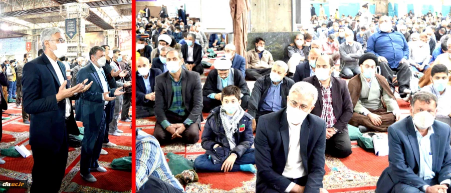 حضور مدیر دانشگاه فرهنگیان استان خوزستان به همراه همکاران مدیریت و پردیس های خواهران و برادران، در مراسم یوم الله ۲۲ بهمن در کلانشهر اهواز  3