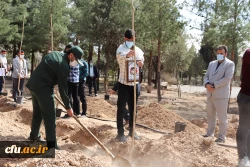 کاشت نهال درخت به یاد شهدای دانشگاه فرهنگیان استان اصفهان 16