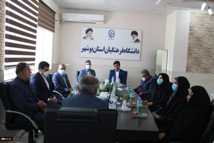 
رئیس دانشگاه فرهنگیان استان بوشهر در دیدار با مدیرکل تربیت بدنی دانشگاه فرهنگیان

از برگزاری رویدادهای ملی در بوشهر استقبال می کنیم
 4