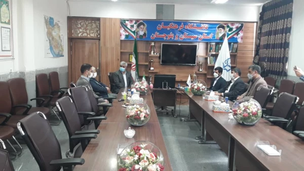 دیدارصمیمی دکتردهمرده نماینده محترم مردم شریف زابل وعضوکمیسیون آموزش وتحقیقات مجلس شورای اسلامی با علیرضا کیخاسرپرست دانشگاه فرهنگیان سیستان وبلوچستان 3