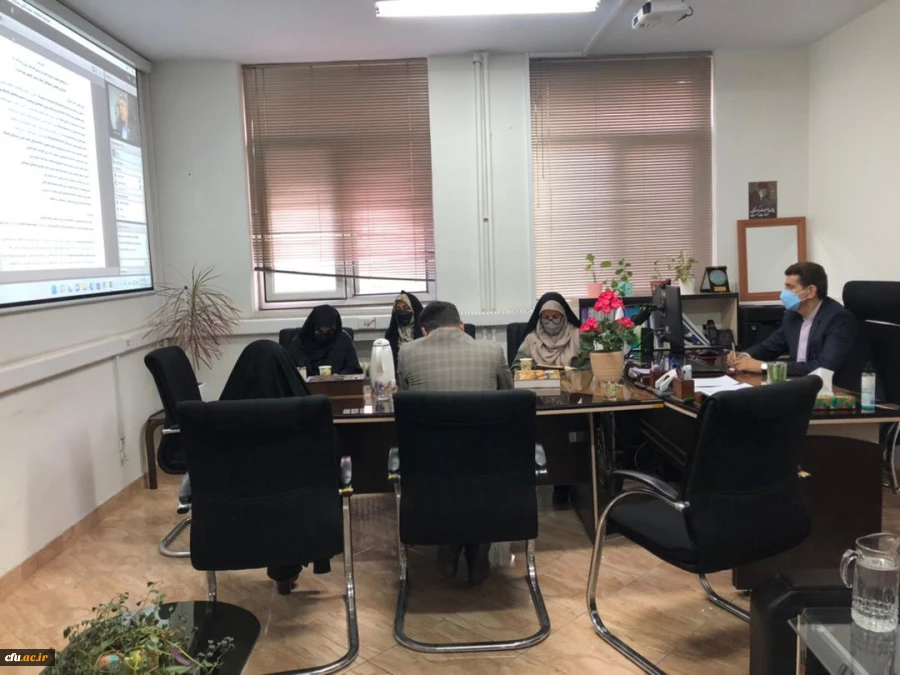 جلسه مجازی همکاران معاونت نظارت و ارزیابی با کارشناسان استانی در پایان سال 1400 2