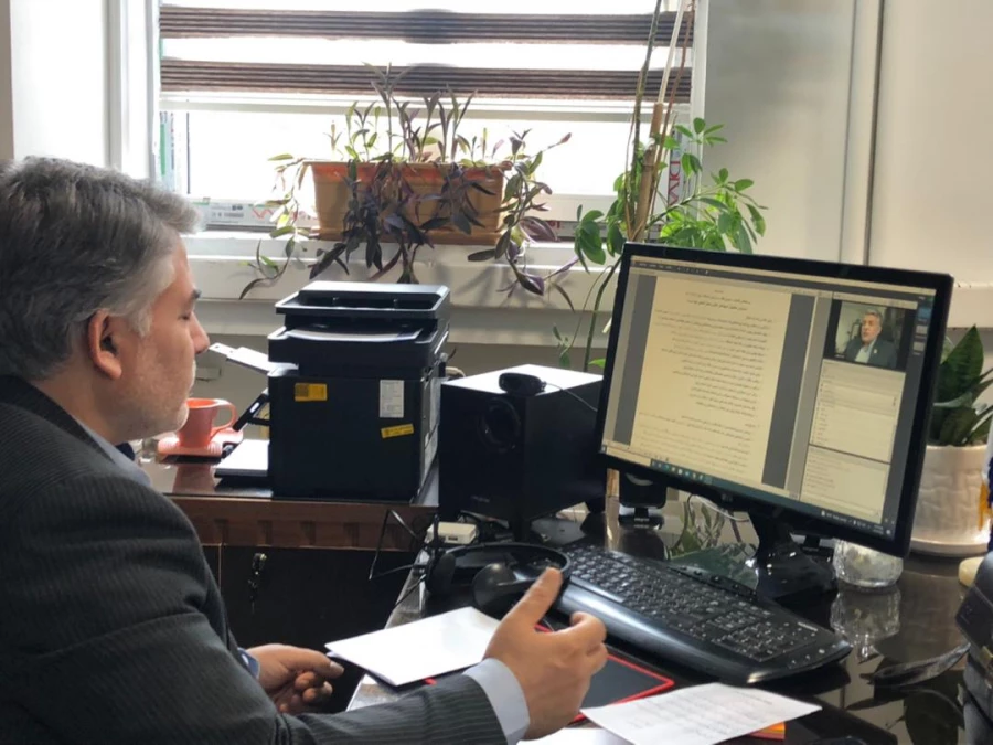 جلسه مجازی همکاران معاونت نظارت و ارزیابی با کارشناسان استانی در پایان سال 1400 3