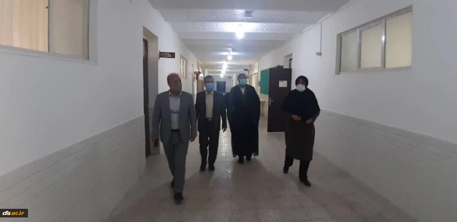 بازدید سرپرست دانشگاه فرهنگیان خراسان جنوبی از کلاس های حضوری 3