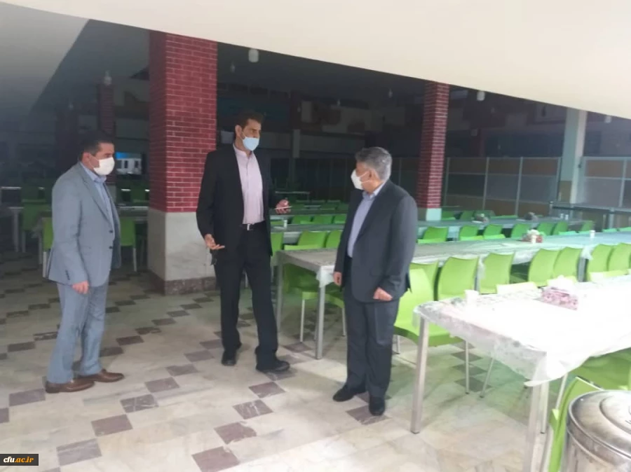 بازدید معاون نظارت و ارزیابی از امکانات رفاهی دانشگاه 5