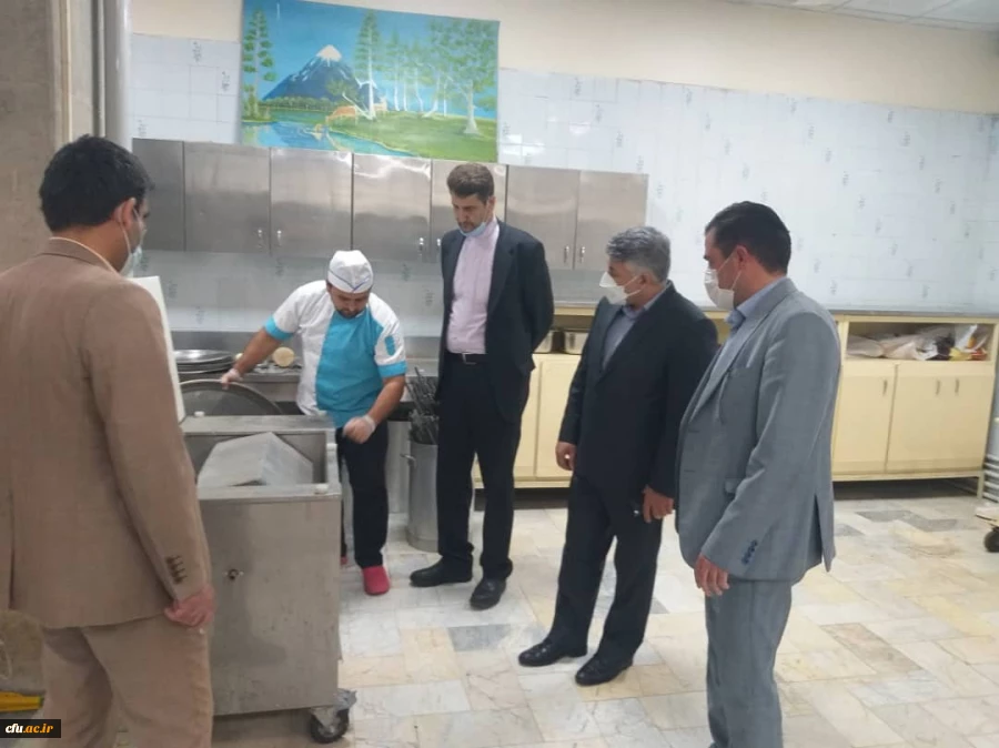 بازدید معاون نظارت و ارزیابی از امکانات رفاهی دانشگاه 6