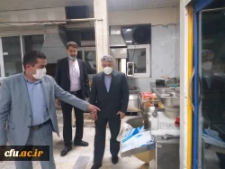 بازدید معاون نظارت و ارزیابی از امکانات رفاهی دانشگاه 7