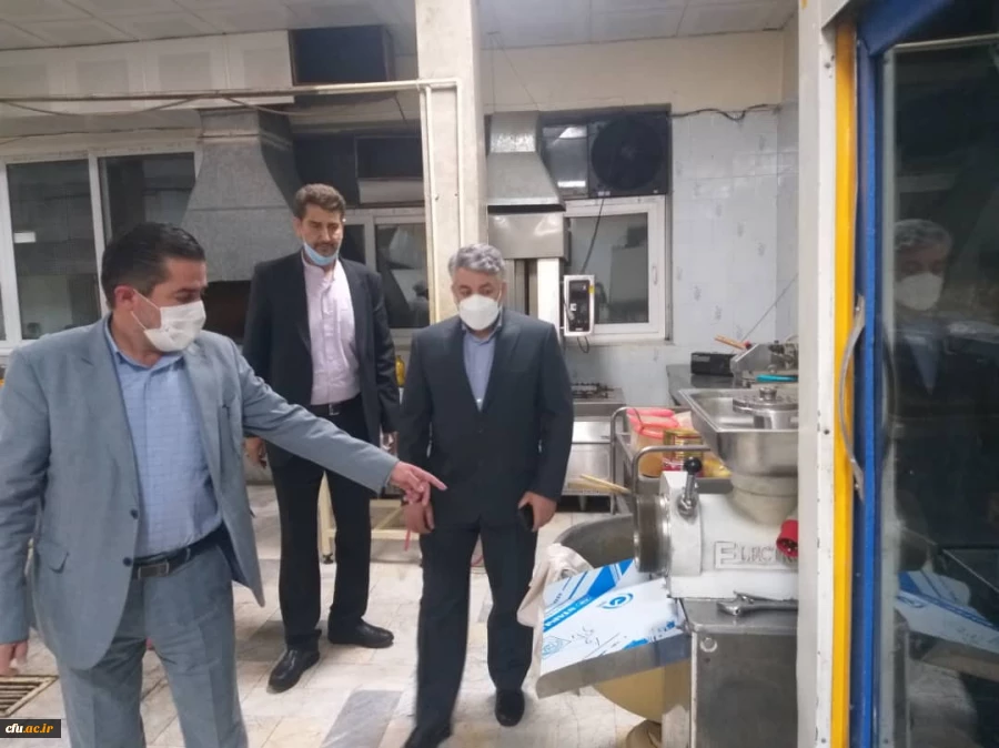 بازدید معاون نظارت و ارزیابی از امکانات رفاهی دانشگاه 7