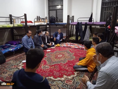 بازدید سرزده معاون دانشجویی دانشگاه از فضاهای دانشجویی پردیس شهید رجایی استان سمنان