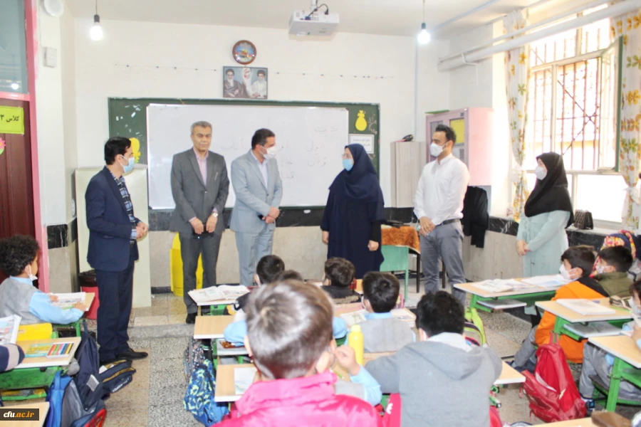 بازدید هیات رئیسه دانشگاه فرهنگیان از مدارس مجری طرح کارورزی 4