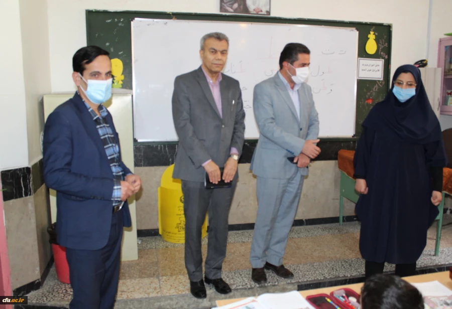 بازدید هیات رئیسه دانشگاه فرهنگیان از مدارس مجری طرح کارورزی 5