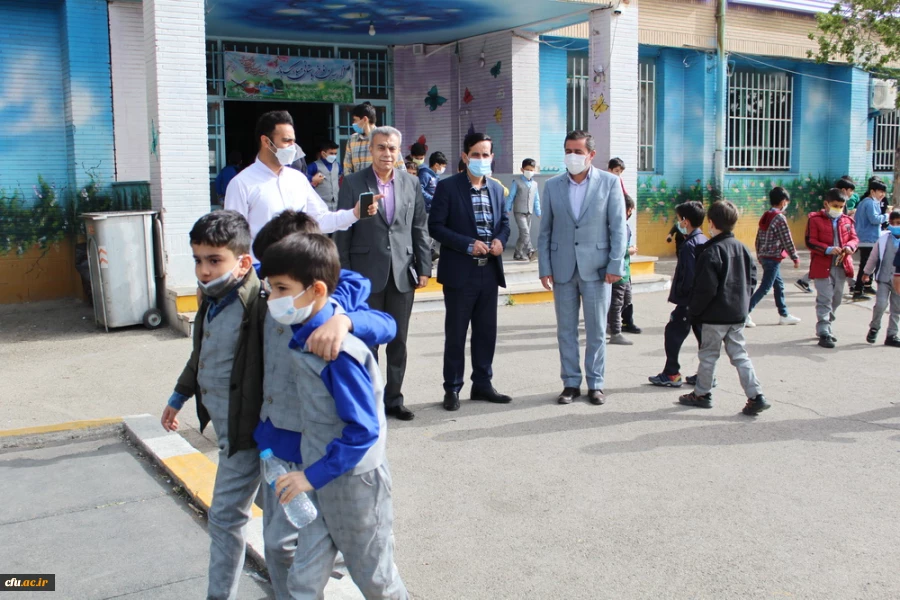 بازدید هیات رئیسه دانشگاه فرهنگیان از مدارس مجری طرح کارورزی 8