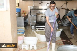 پویش اطعام حسنی طبخ و توزیع شش هزار پرس غذای گرم در ماه مبارک رمضان میان مناطق محروم حاشیه شهر بجنورد توسط دانشگاه فرهنگیان خراسان شمالی 5