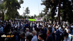 حضور اساتید،کارکنان ودانشجویان دانشگاه فرهنگیان سیستان وبلوچستان درراهپیمایی روز جهانی قدس 3