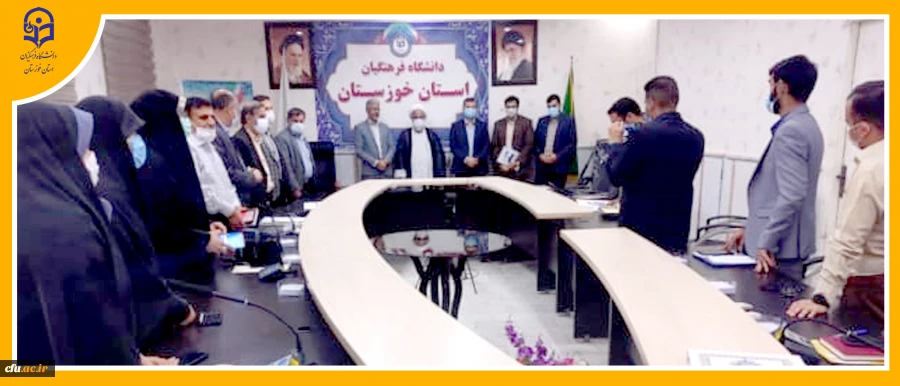 برگزاری آئین تکریم و معارفه ی فرمانده بسیج دانشجویی شهید رضا ملایی دانشگاه فرهنگیان خوزستان
 4