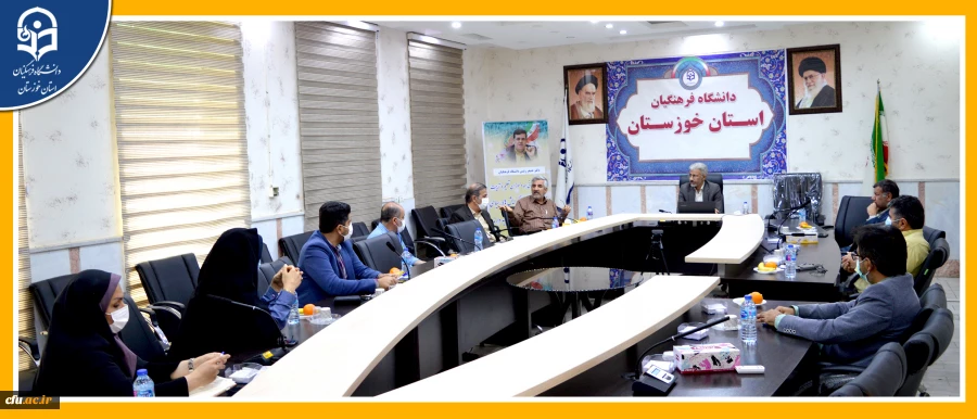 اولین جلسه «دومین  همایش بین المللی روایت نگاری فرایند یاددهی یادگیری زبان » با حضور دکتر جرفی مدیر دانشگاه فرهنگیان استان خوزستان 2