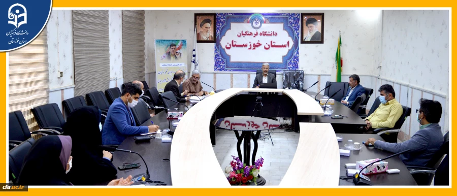 اولین جلسه «دومین  همایش بین المللی روایت نگاری فرایند یاددهی یادگیری زبان » با حضور دکتر جرفی مدیر دانشگاه فرهنگیان استان خوزستان 3