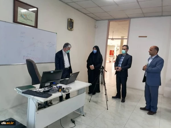 بازدید سرپرست معاونت آموزش و تحصیلات تکمیلی دانشگاه از نحوه برگزاری کلاس های حضوری مراکز استانی مازندران 2