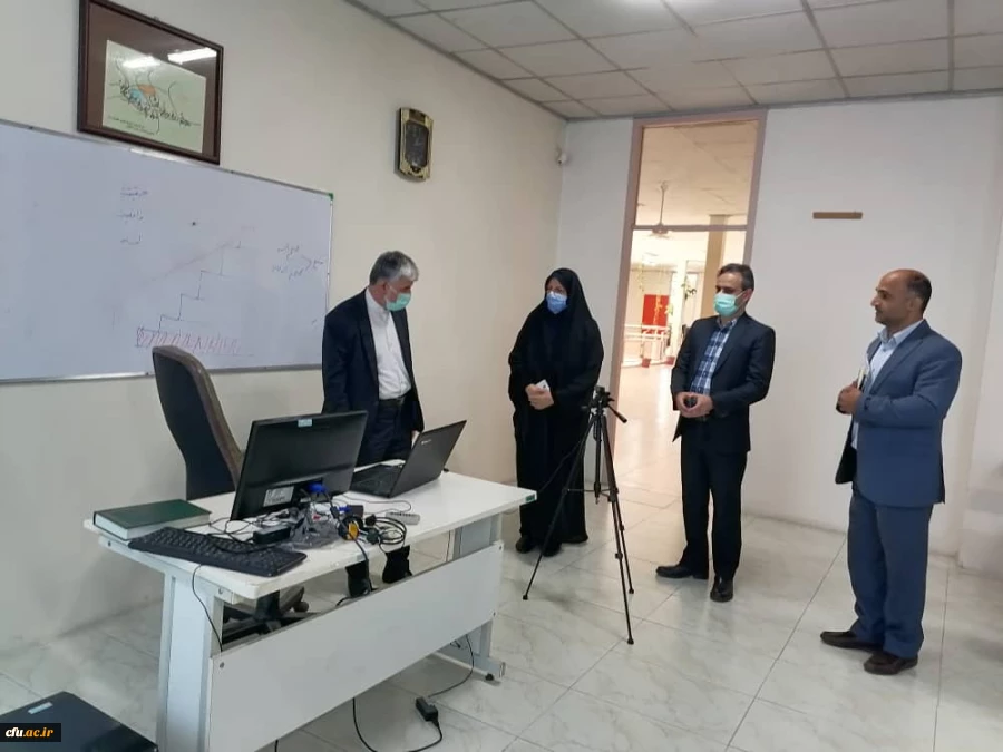 بازدید سرپرست معاونت آموزش و تحصیلات تکمیلی دانشگاه از نحوه برگزاری کلاس های حضوری مراکز استانی مازندران 2