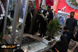 ادای احترام رئیس دانشگاه فرهنگیان کشور به سردار شهید 
