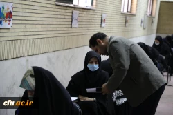 بازدید سرزده سرپرست دانشگاه فرهنگیان در اولین روز برگزاری امتحانات - پردیس نسیبه تهران 7