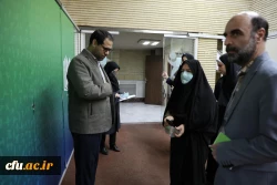 بازدید سرزده سرپرست دانشگاه فرهنگیان در اولین روز برگزاری امتحانات - پردیس نسیبه تهران 12