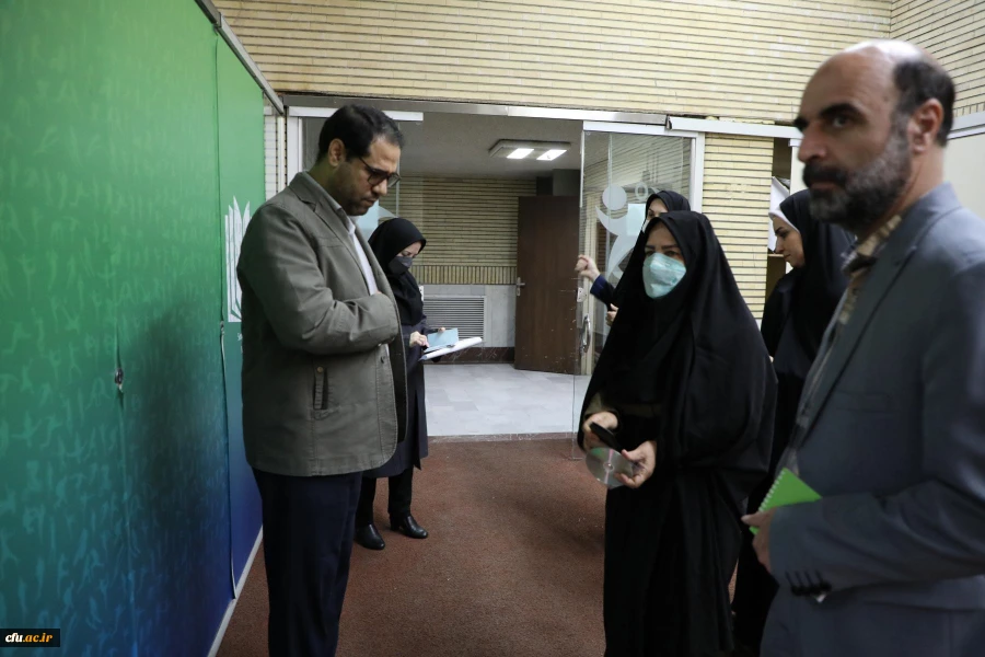 بازدید سرزده سرپرست دانشگاه فرهنگیان در اولین روز برگزاری امتحانات - پردیس نسیبه تهران 12