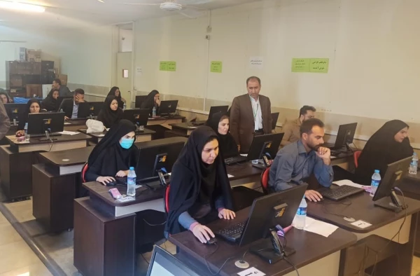 آغاز آزمون حضوری-الکترونیکی مهارت آموزان در پردیس شهید رجایی کرمانشاه 2