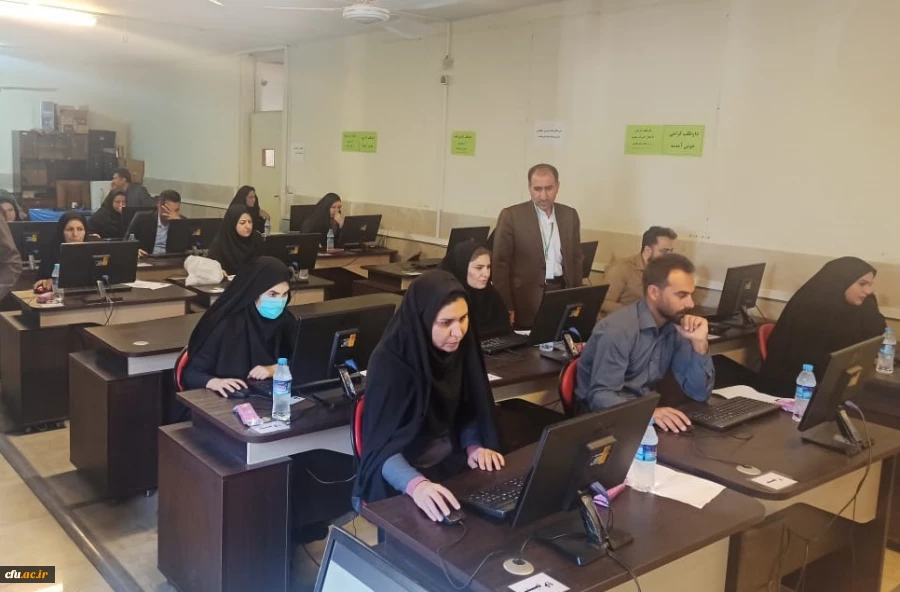 آغاز آزمون حضوری-الکترونیکی مهارت آموزان در پردیس شهید رجایی کرمانشاه 2