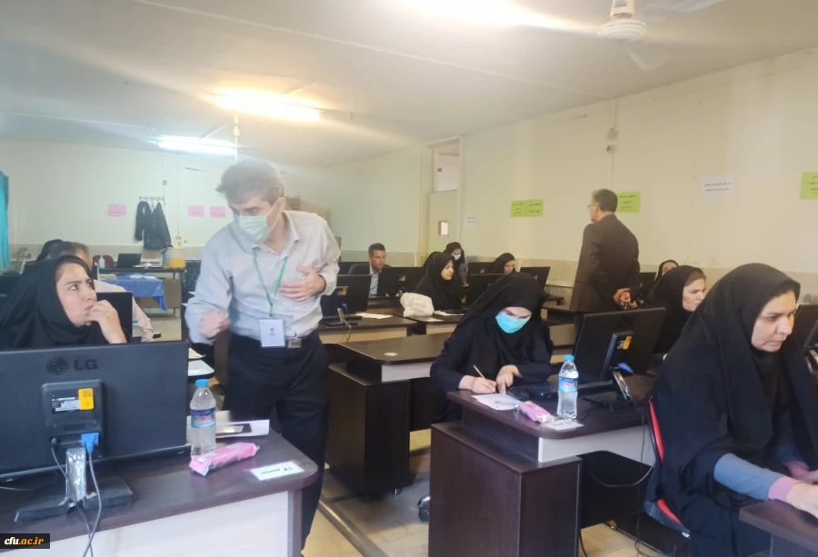 آغاز آزمون حضوری-الکترونیکی مهارت آموزان در پردیس شهید رجایی کرمانشاه 3