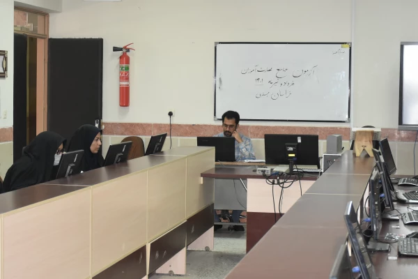 برگزاری آزمون حضوری - الکترونیکی مهارت آموزان در پردیس های دانشگاه فرهنگیان 2