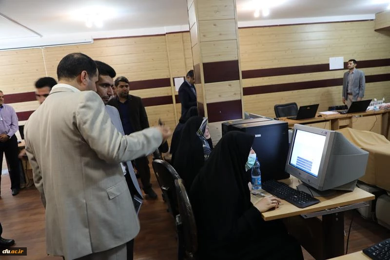 بازدید سرزده سرپرست دانشگاه فرهنگیان و معاون تربیت بدنی وزیر آموزش و پرورش از حوزه برگزار کننده آزمون جامع مهارت آموزان _ پردیس شهید چمران تهران 5