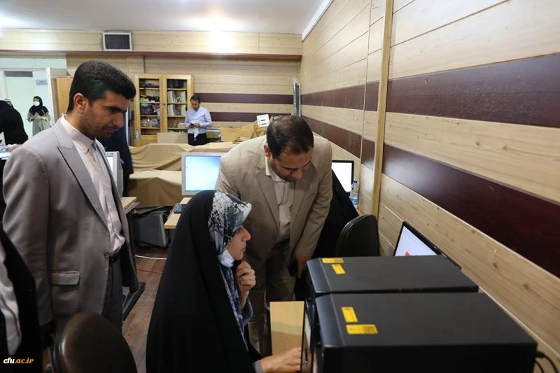 بازدید سرزده سرپرست دانشگاه فرهنگیان و معاون تربیت بدنی وزیر آموزش و پرورش از حوزه برگزار کننده آزمون جامع مهارت آموزان _ پردیس شهید چمران تهران 7