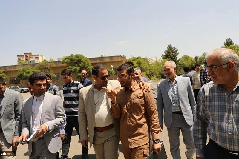 بازدید سرزده سرپرست دانشگاه فرهنگیان و معاون تربیت بدنی وزیر آموزش و پرورش از  پردیس شهید چمران تهران 13