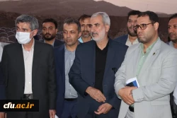 با حضور وزیر آموزش و پرورش و دکتر صحرایی کلنگ احداث دانشگاه جامع فرهنگیان این استان به زمین زده شد 5