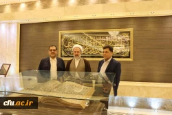 دیدار مسئول نهاد رهبری و معاون فرهنگی دانشگاه فرهنگیان با نماینده آیت الله سیستانی در قم باهدف حمایت از برنامه های اربعین 3
