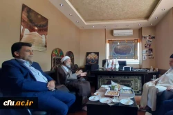 دیدار مسئول نهاد رهبری و معاون فرهنگی دانشگاه فرهنگیان با نماینده آیت الله سیستانی در قم باهدف حمایت از برنامه های اربعین 6