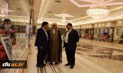 دیدار مسئول نهاد رهبری و معاون فرهنگی دانشگاه فرهنگیان با نماینده آیت الله سیستانی در قم باهدف حمایت از برنامه های اربعین 2