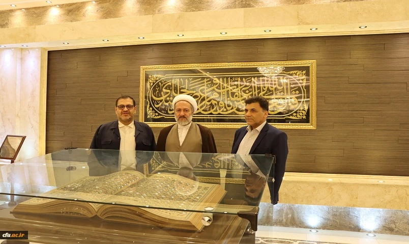 دیدار مسئول نهاد رهبری و معاون فرهنگی دانشگاه فرهنگیان با نماینده آیت الله سیستانی در قم باهدف حمایت از برنامه های اربعین 4