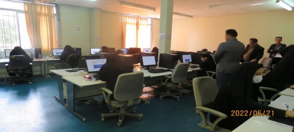 آزمون متمرکز حضوری- الکترونیکی نیروهای مشمول قانون تعیین تکلیف وزارت آموزش و پرورش در دانشگاه فرهنگیان اردبیل